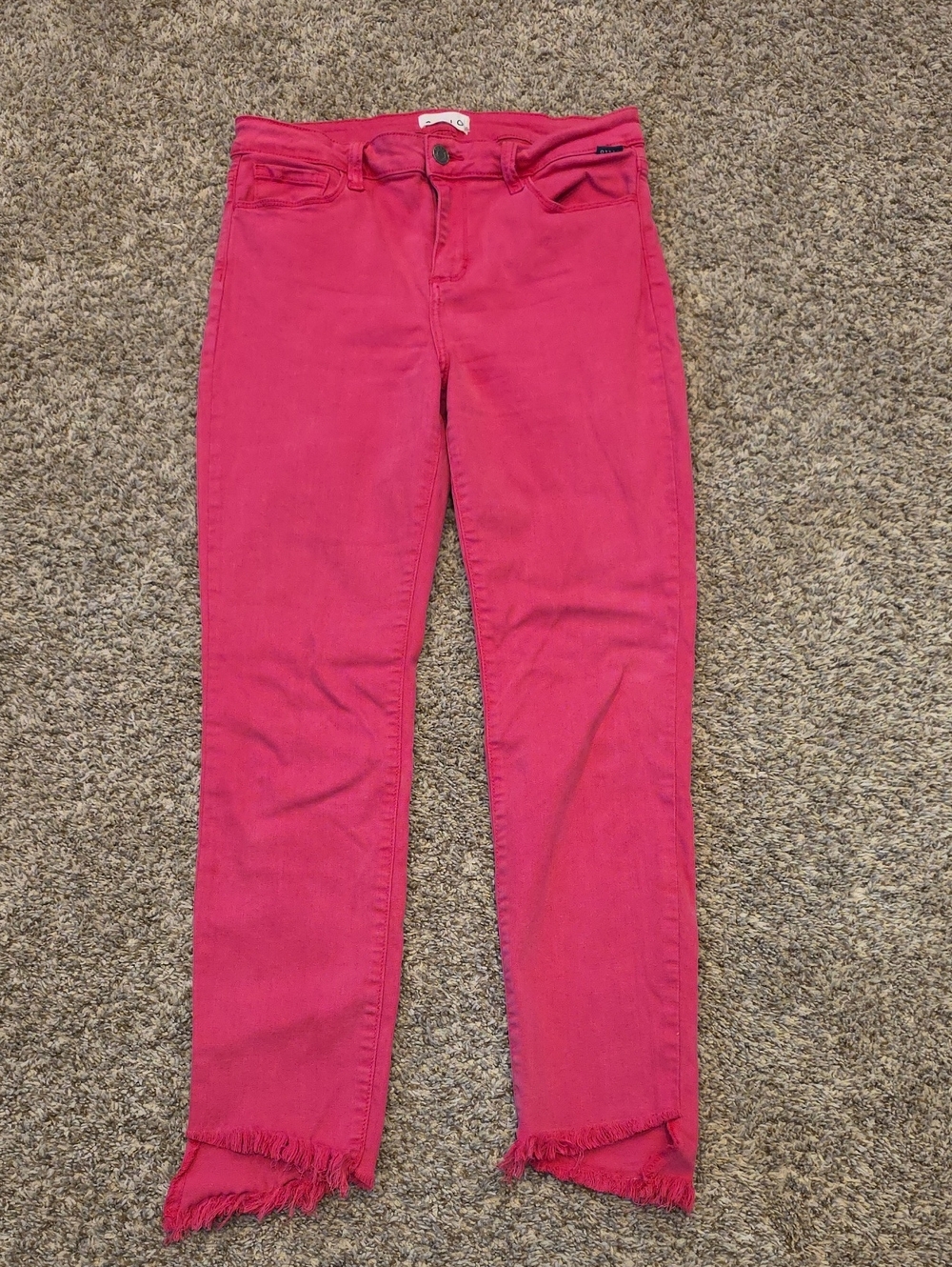 Cello Women’s Pink Frayed Hem Jeans